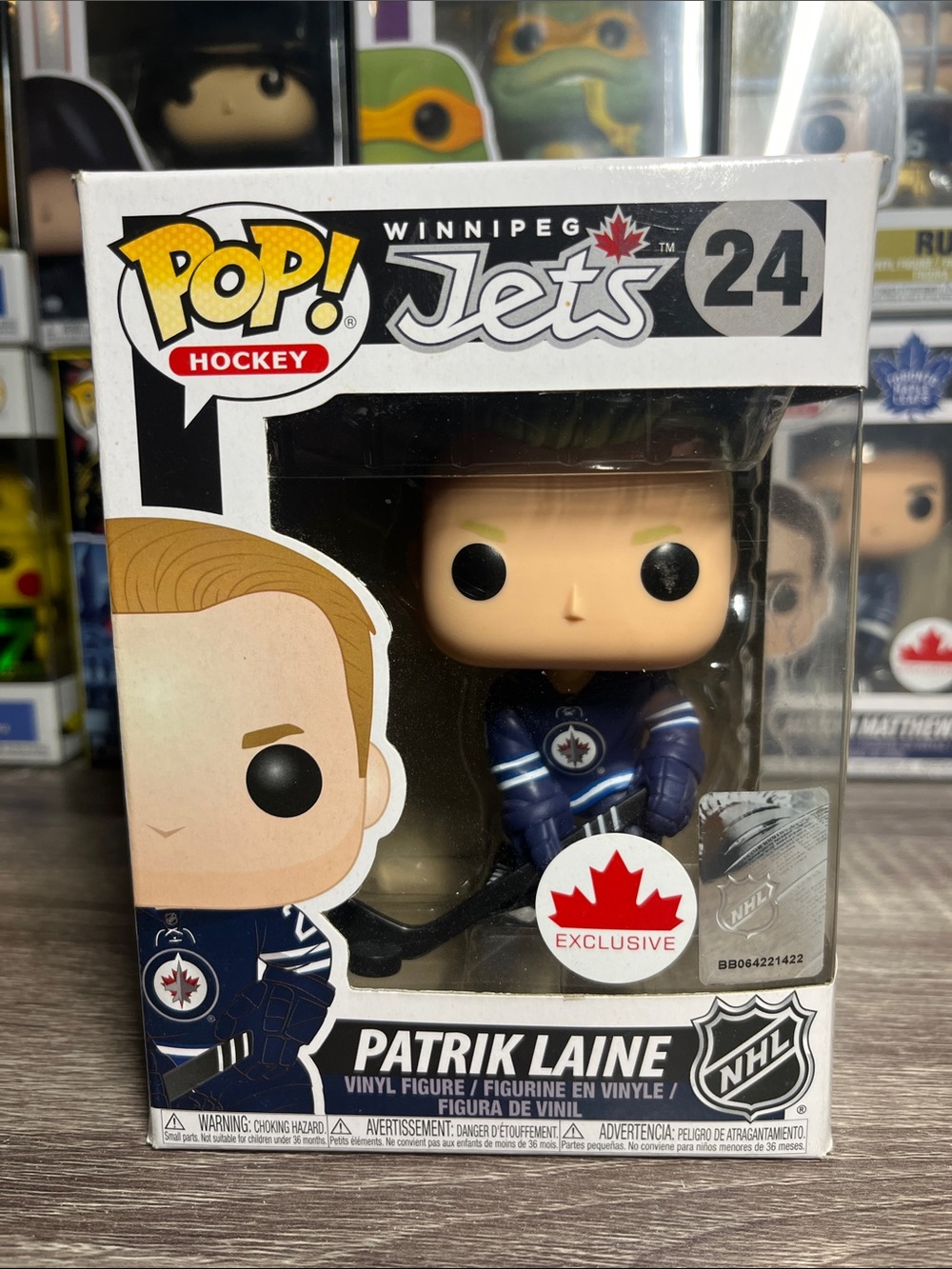 Funko Winnipeg Jets Patrik Laine Pop! Figure - Navy Blue, White